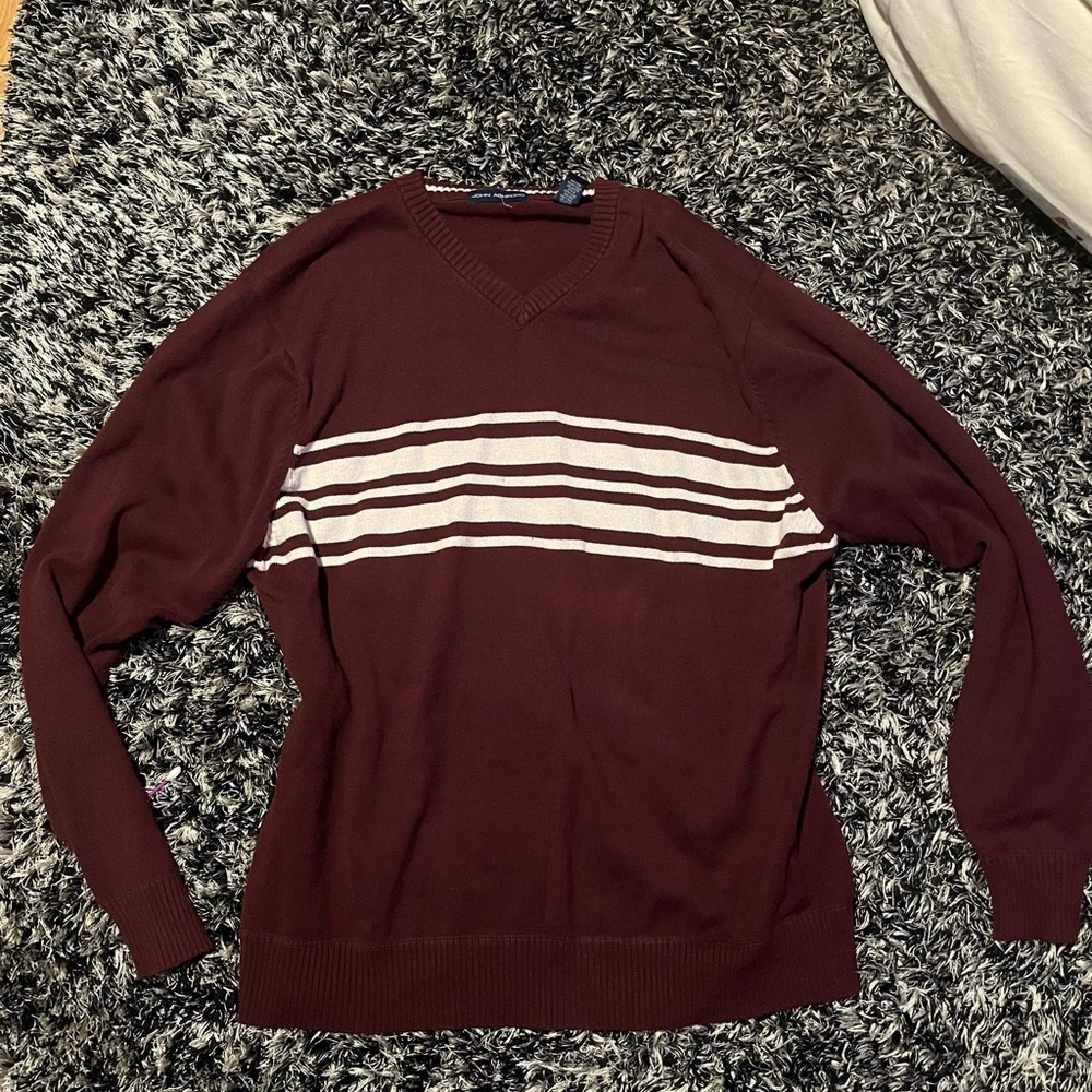 John Ashford Baggy V-Neck Sweater